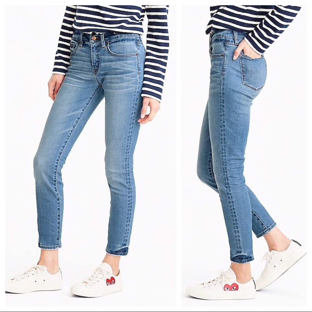 J Crew 32‎ Ogden Wash 8” Toothpick Skinny Jeans